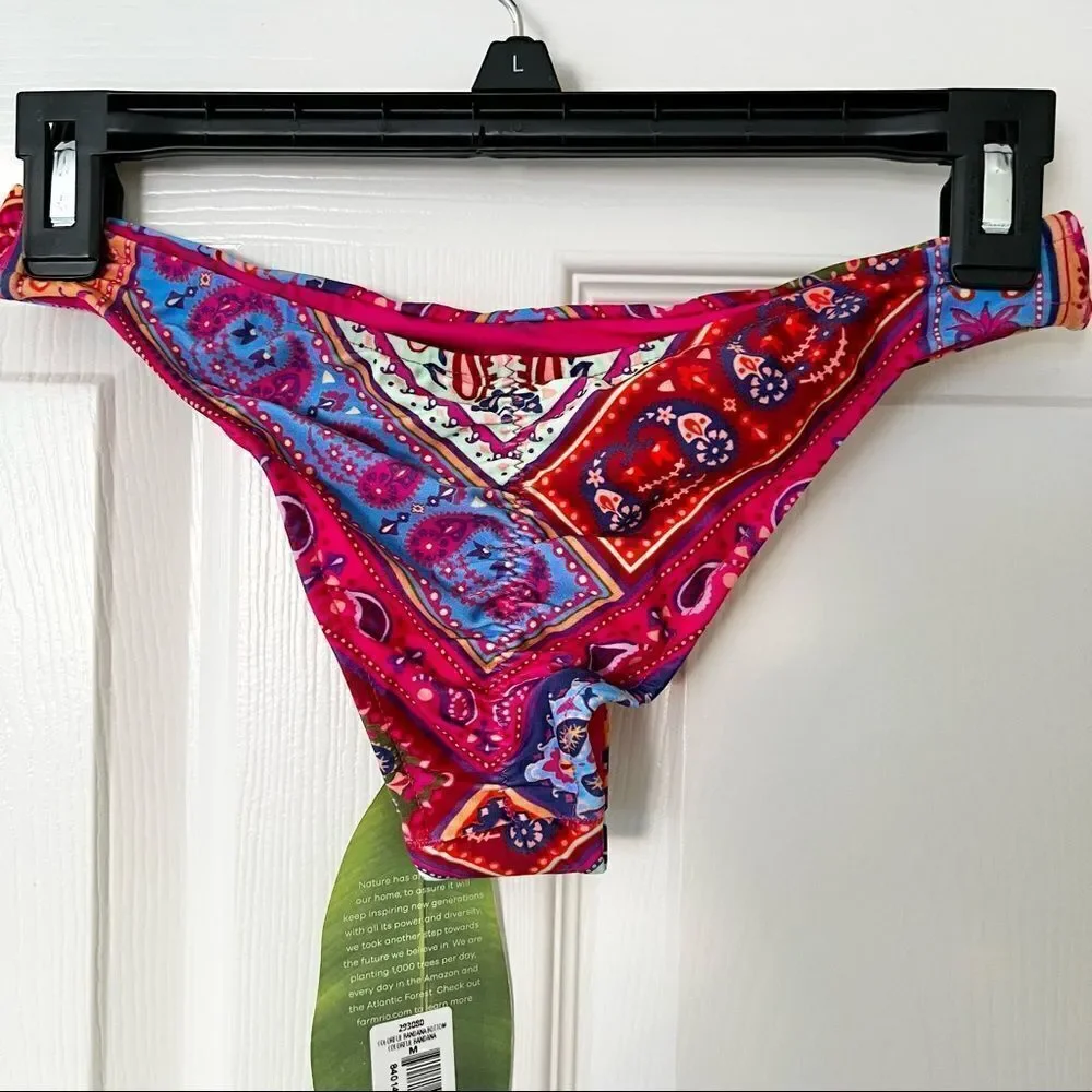 Farm Rio Colorful Bandana Bikini Botton In Multicolor Medium